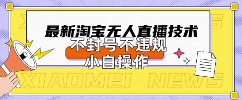 2025年淘宝无人直播带货10.0.全新技术，不违规，不封号，纯小白操作，日入数张【揭秘】-多多副业站